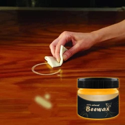Bundle of 2 Beewax – Traditional Beeswax Polish For Wood & Furniture, All-Purpose Beewax For Wood Cleaner And Polish Wipes